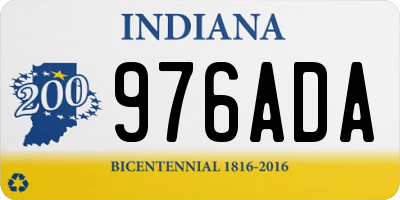 IN license plate 976ADA