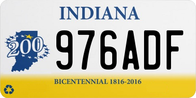 IN license plate 976ADF