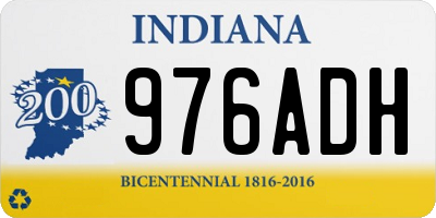 IN license plate 976ADH