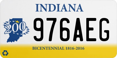 IN license plate 976AEG