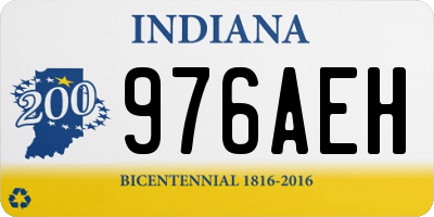 IN license plate 976AEH