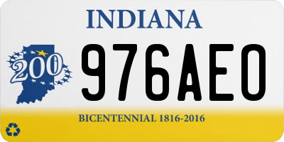 IN license plate 976AEO