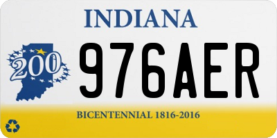 IN license plate 976AER