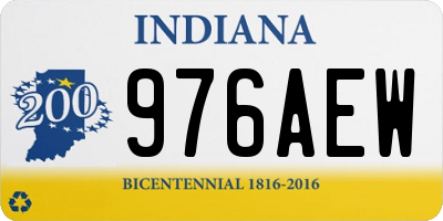 IN license plate 976AEW