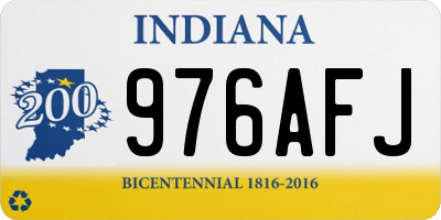 IN license plate 976AFJ