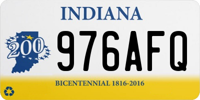 IN license plate 976AFQ