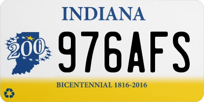 IN license plate 976AFS