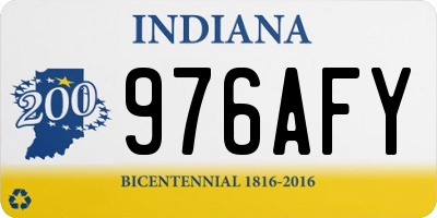 IN license plate 976AFY