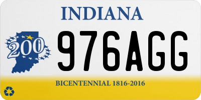 IN license plate 976AGG