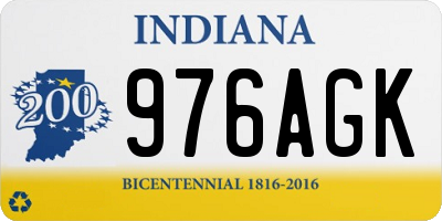 IN license plate 976AGK