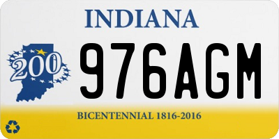 IN license plate 976AGM