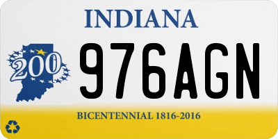IN license plate 976AGN