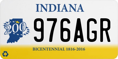 IN license plate 976AGR