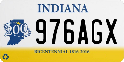 IN license plate 976AGX