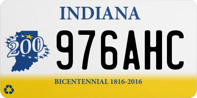 IN license plate 976AHC