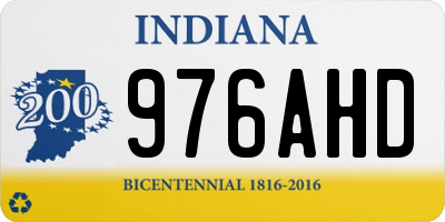 IN license plate 976AHD