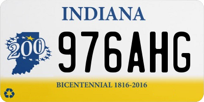 IN license plate 976AHG