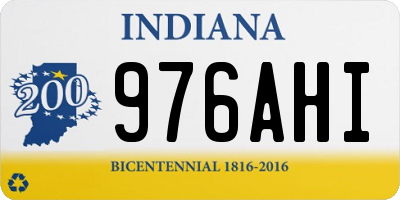 IN license plate 976AHI