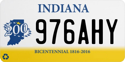 IN license plate 976AHY