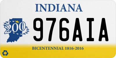 IN license plate 976AIA