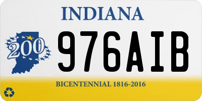 IN license plate 976AIB