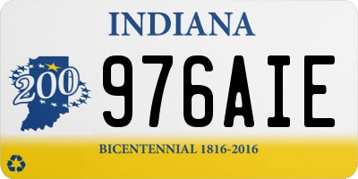 IN license plate 976AIE