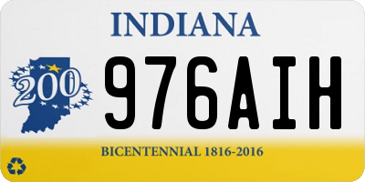 IN license plate 976AIH