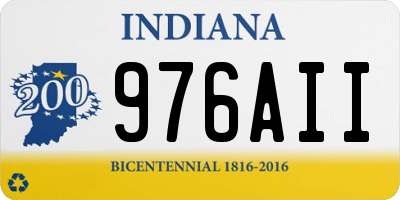 IN license plate 976AII
