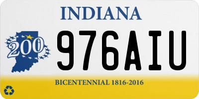 IN license plate 976AIU
