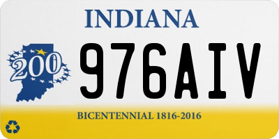 IN license plate 976AIV