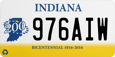 IN license plate 976AIW