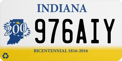 IN license plate 976AIY