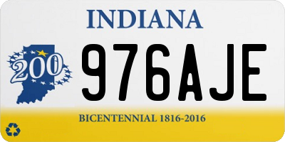 IN license plate 976AJE