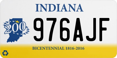 IN license plate 976AJF