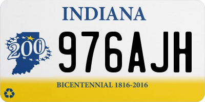 IN license plate 976AJH