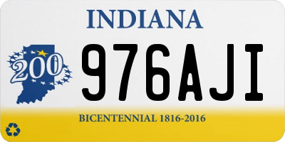 IN license plate 976AJI