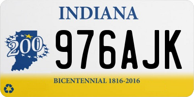 IN license plate 976AJK