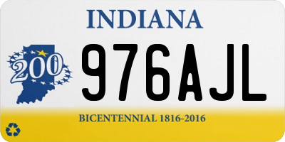 IN license plate 976AJL
