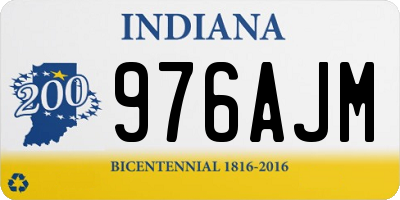 IN license plate 976AJM
