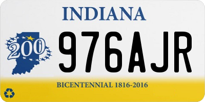 IN license plate 976AJR