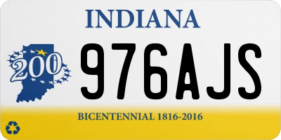 IN license plate 976AJS