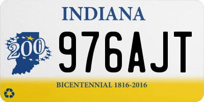 IN license plate 976AJT
