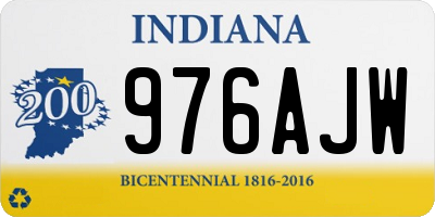 IN license plate 976AJW