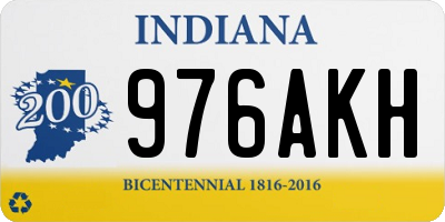 IN license plate 976AKH