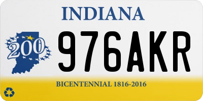 IN license plate 976AKR