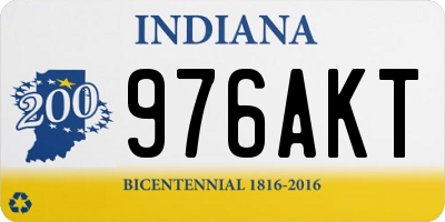 IN license plate 976AKT