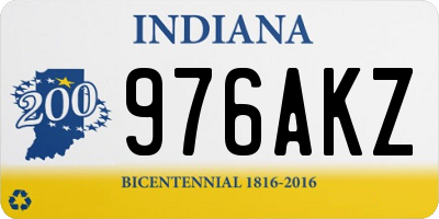 IN license plate 976AKZ