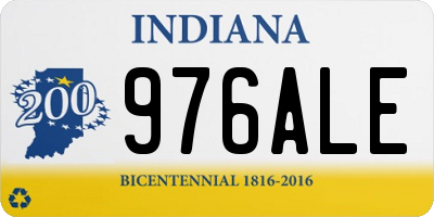 IN license plate 976ALE