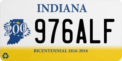 IN license plate 976ALF