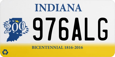 IN license plate 976ALG